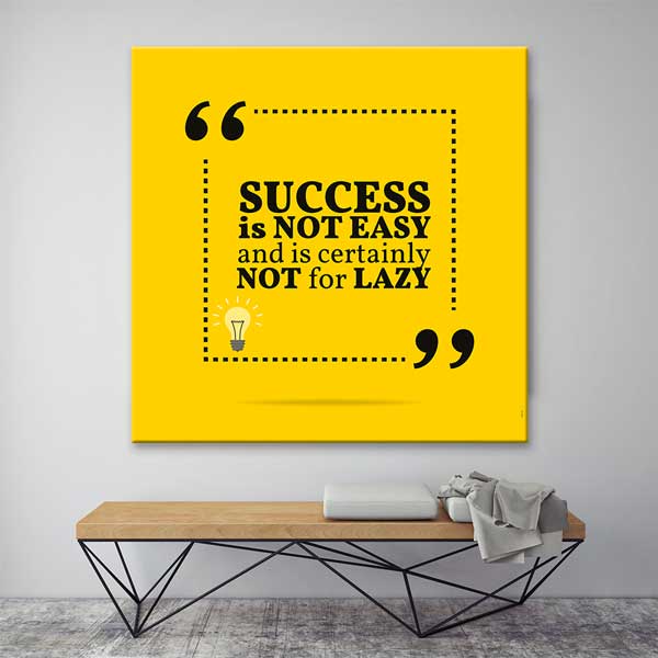 Çalışma Azmi Motivasyon Duvar Kanvası – 3346