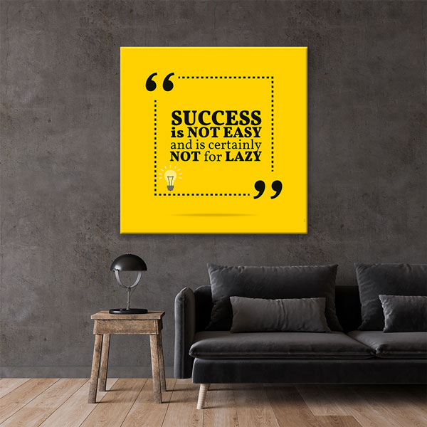 Çalışma Azmi Motivasyon Duvar Kanvası – 3346