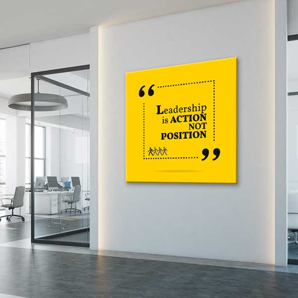 success-wall-posters-3178-02 Liderlik Eylemdir Konum Değil Duvar Tablosu – 3178