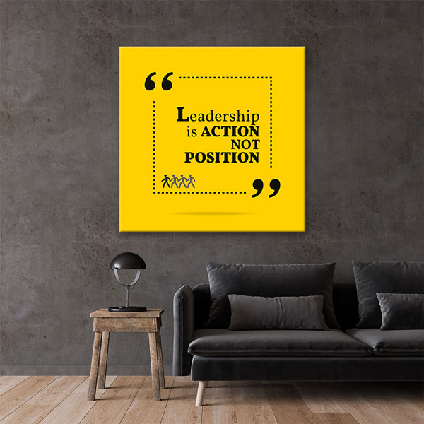 success-wall-posters-3178-04 Liderlik Eylemdir Konum Değil Duvar Tablosu – 3178