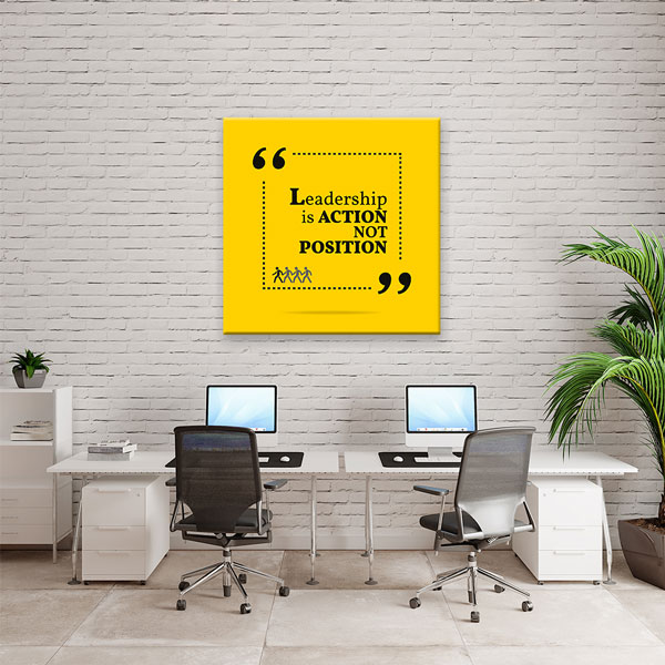 success-wall-posters-3178-05 Liderlik Eylemdir Konum Değil Duvar Tablosu – 3178