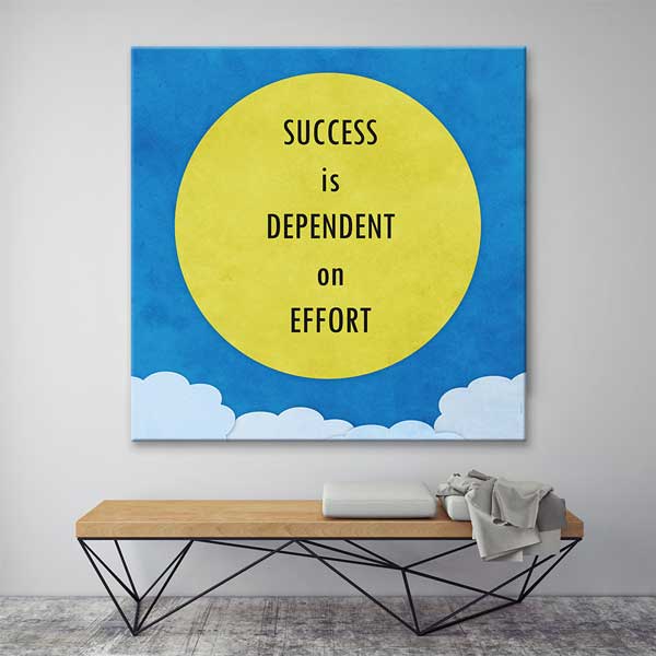 Başarı Çabaya Bağlıdır Duvar Tablosu - Motivasyonel Sanat – 3304