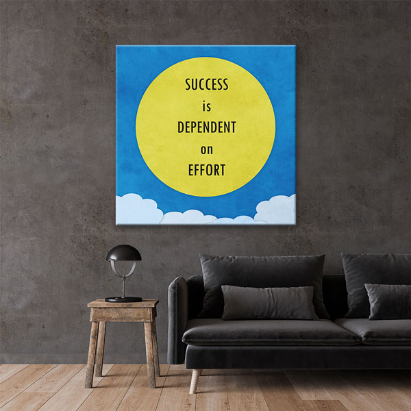 Başarı Çabaya Bağlıdır Duvar Tablosu - Motivasyonel Sanat – 3304
