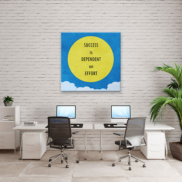 Başarı Çabaya Bağlıdır Duvar Tablosu - Motivasyonel Sanat – 3304