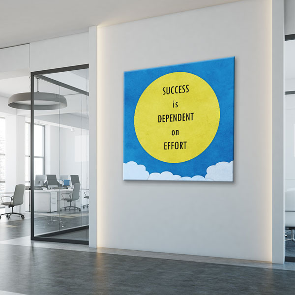 Başarı Çabaya Bağlıdır Duvar Tablosu - Motivasyonel Sanat – 3304