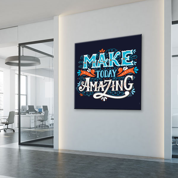 Bugünü Muhteşem Yap Duvar Tablosu - İlham Veren Tasarım – 3316