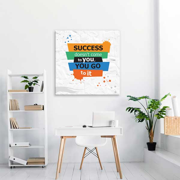 success-wall-posters-3326-01 Başarı Sana Gelmez Sen Ona Gidersin Duvar Tablosu – 3326