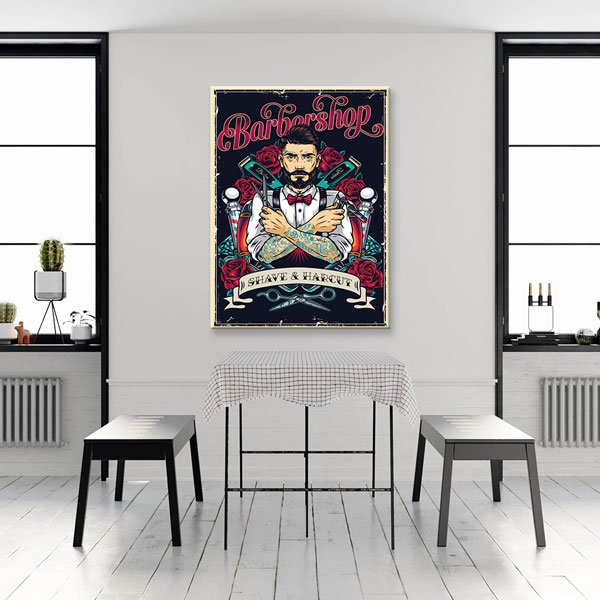 Barber Shop Erkek Kuaför Duvar Tablosu – 5676