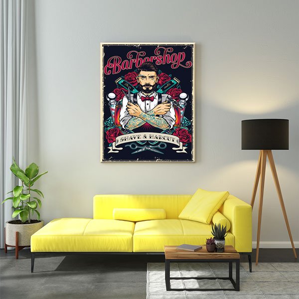 Barber Shop Erkek Kuaför Duvar Tablosu – 5676