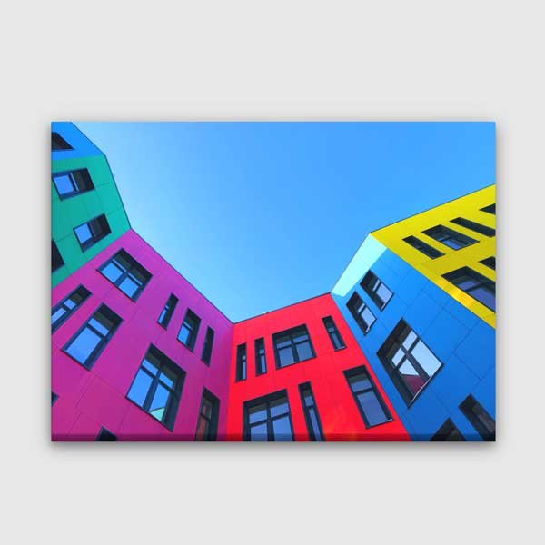 tablo-tablocu-5536-00 Renkli Modern Mimari Kanvas Duvar Tablosu – 5536