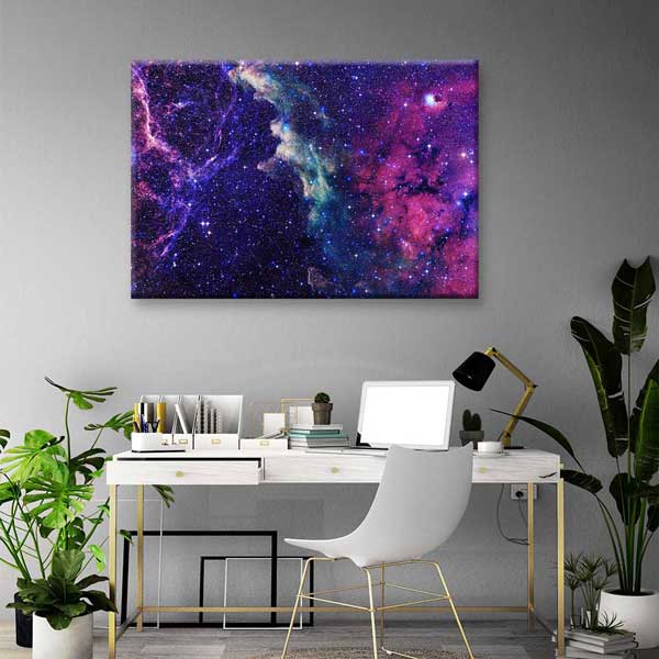 Renkli Nebula Galaksi Kanvas Tablo 4323