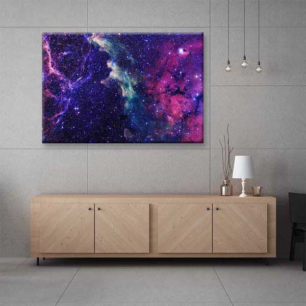 Renkli Nebula Galaksi Kanvas Tablo 4323