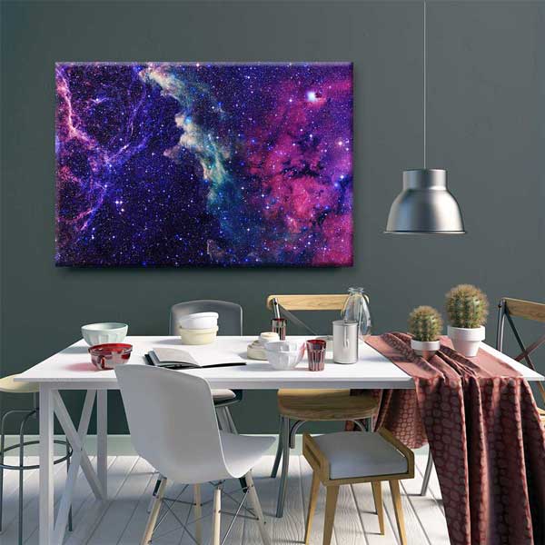 Renkli Nebula Galaksi Kanvas Tablo 4323