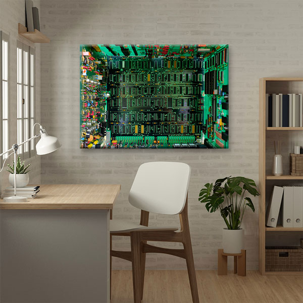 Elektronik Devre Kartı Temalı Kanvas Duvar Tablosu – 5444