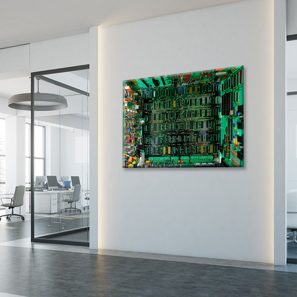 Elektronik Devre Kartı Temalı Kanvas Duvar Tablosu – 5444