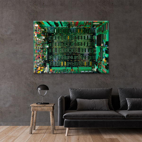 Elektronik Devre Kartı Temalı Kanvas Duvar Tablosu – 5444