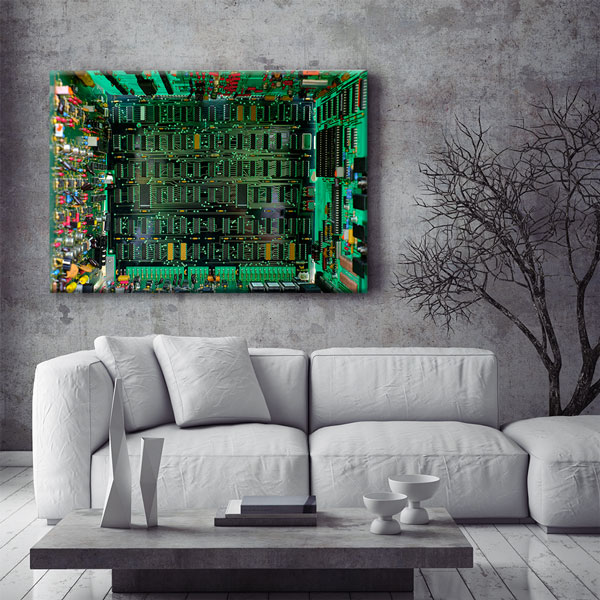 Elektronik Devre Kartı Temalı Kanvas Duvar Tablosu – 5444