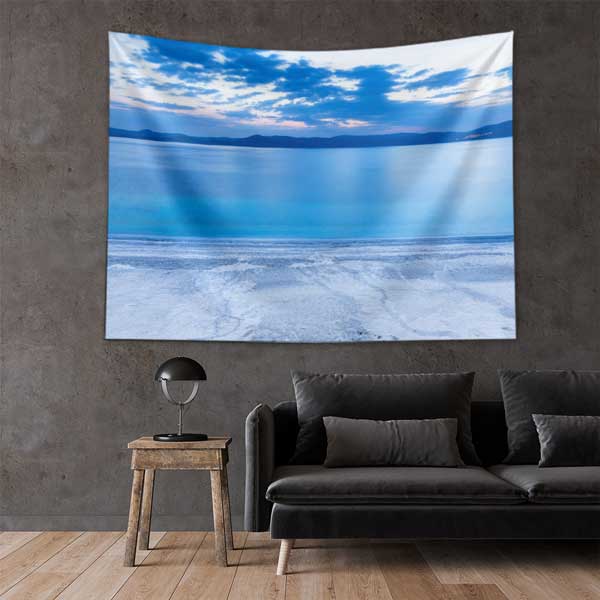 tapestry-wall-art-11686-01 Sakin Deniz ve Mavi Ufuk Manzarası Duvar Örtüsü 11686