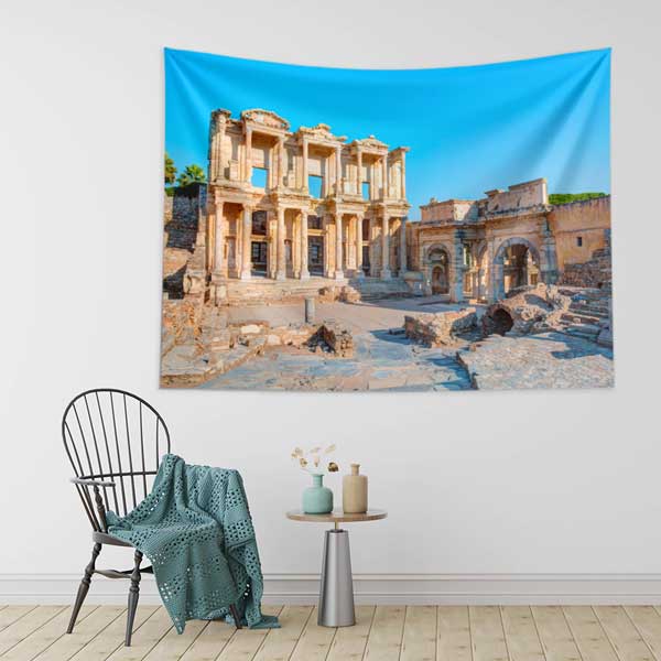 Antik Roma Anıtsal Yapıları Manzarası Duvar Örtüsü 11690