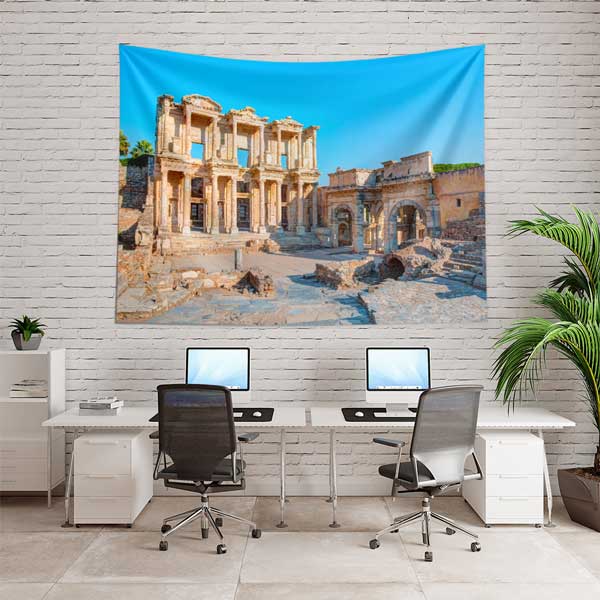 Antik Roma Anıtsal Yapıları Manzarası Duvar Örtüsü 11690