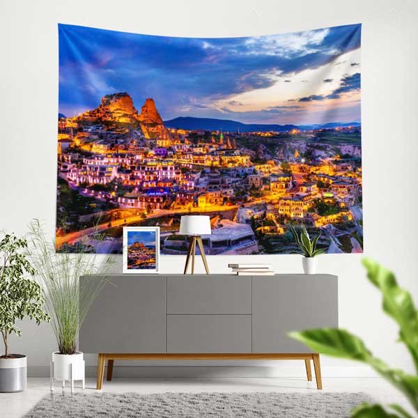 Kapadokya Akşam Manzarası Duvar Örtüsü 11741