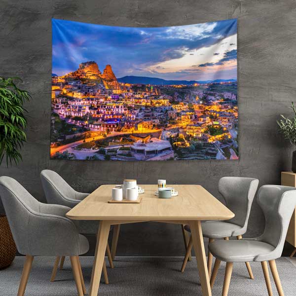 Kapadokya Akşam Manzarası Duvar Örtüsü 11741