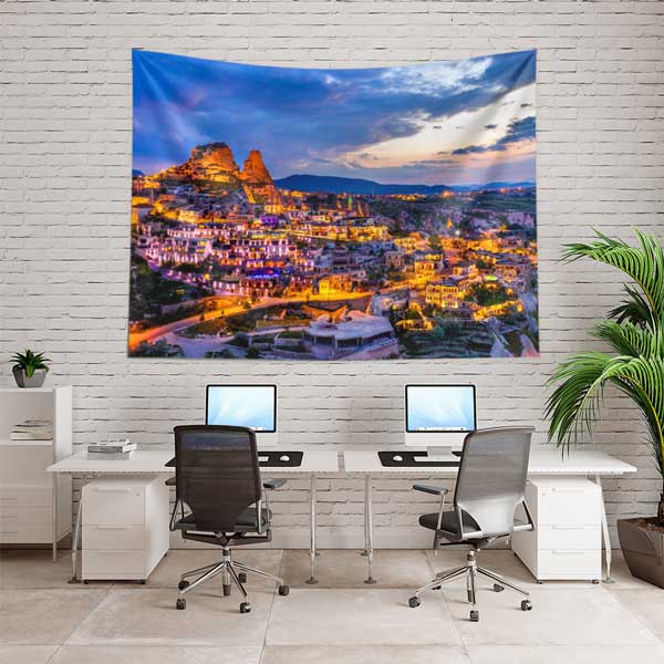 Kapadokya Akşam Manzarası Duvar Örtüsü 11741