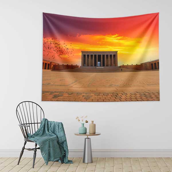 tapestry-wall-art-11747-02 Anıtkabir Gün Batımı Duvar Örtüsü 11747