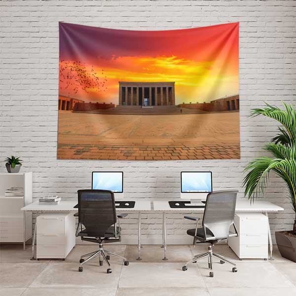 tapestry-wall-art-11747-04 Anıtkabir Gün Batımı Duvar Örtüsü 11747
