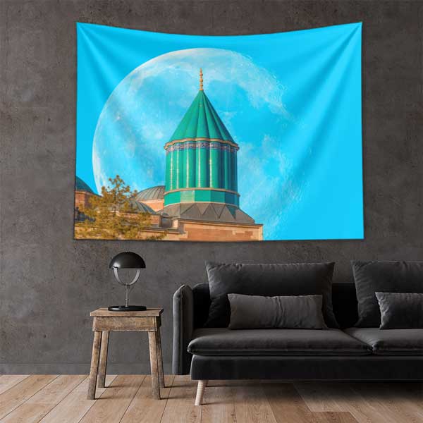 Mevlana Türbesi Manevi Duvar Örtüsü 11748
