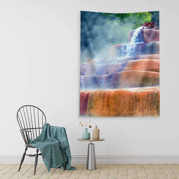 Termal Şelale Görünümlü Duvar Örtüsü 11813