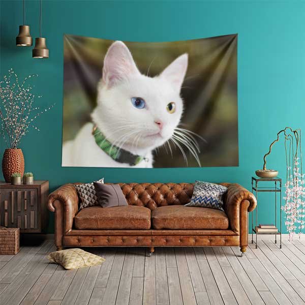 Yukarıdan Bakış Kanyon Nehri ve Kano Sahnesi Duvar Örtüsü Kumaş Baskı 11668