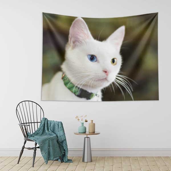 Yukarıdan Bakış Kanyon Nehri ve Kano Sahnesi Duvar Örtüsü Kumaş Baskı 11668