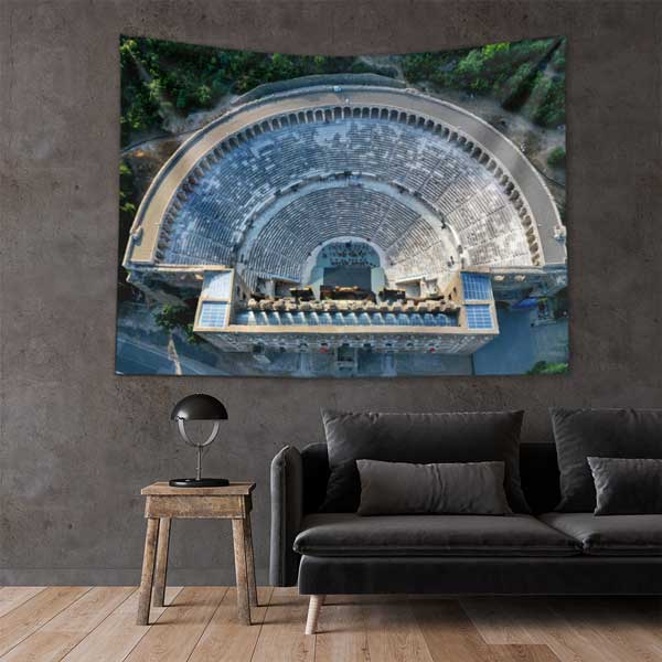 Üstten Bakış Antik Amfitiyatro Duvar Örtüsü 11699