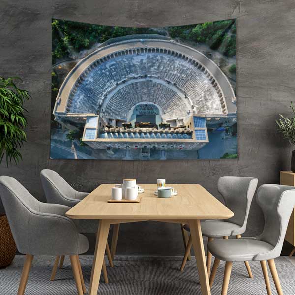 Üstten Bakış Antik Amfitiyatro Duvar Örtüsü 11699