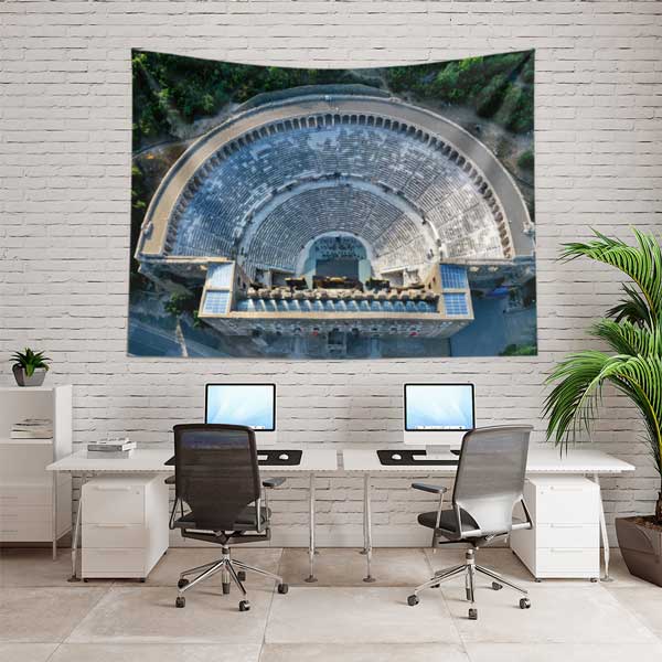 Üstten Bakış Antik Amfitiyatro Duvar Örtüsü 11699