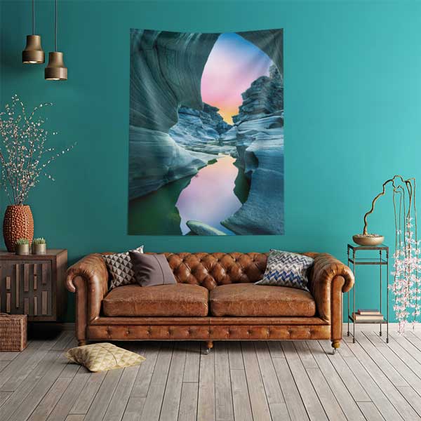 Doğal Kanyon Geçidi Manzaralı Duvar Örtüsü 11818