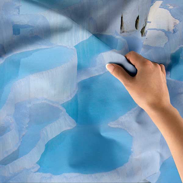 Traverten Teraslar ve Turkuaz Havuzlar Duvar Örtüsü 11819