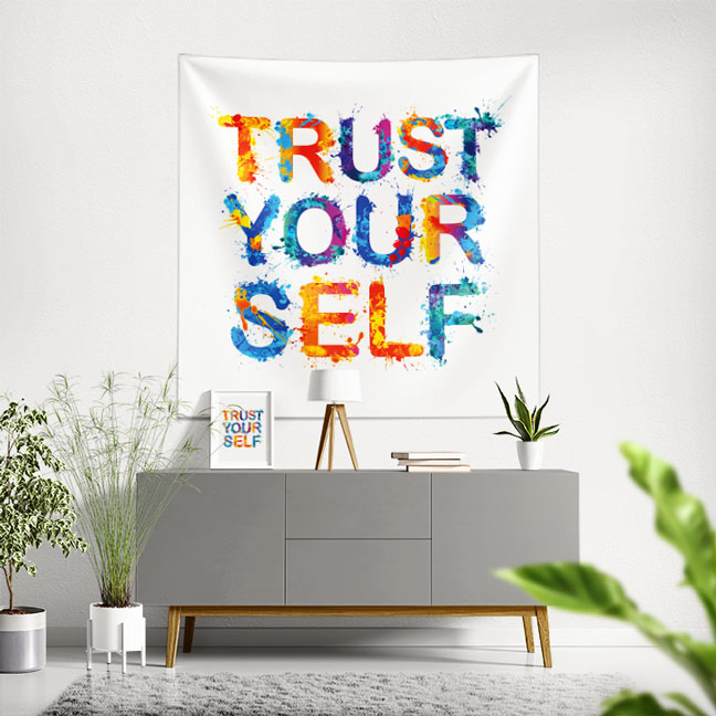 Motivasyon Duvar Örtüsü - Trust Yourself 7616