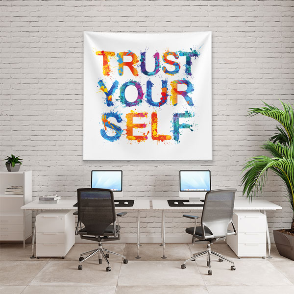 Motivasyon Duvar Örtüsü - Trust Yourself 7616
