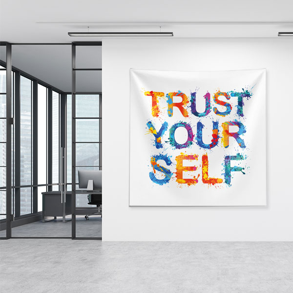 Motivasyon Duvar Örtüsü - Trust Yourself 7616