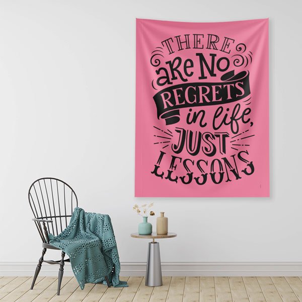 No Regrets Duvar Örtüsü 7648