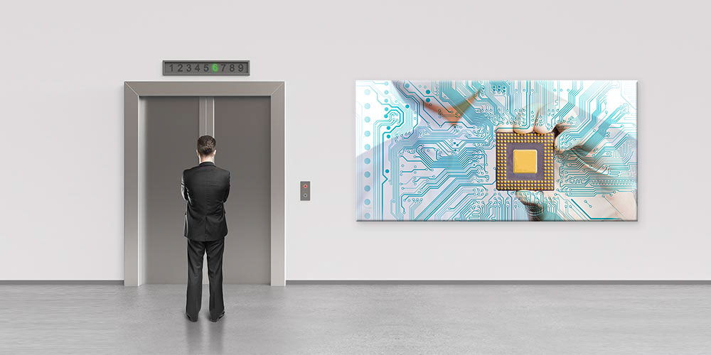 Mikroçip ve Devre Sanatı Temalı Teknoloji Duvar Dekoru 7807