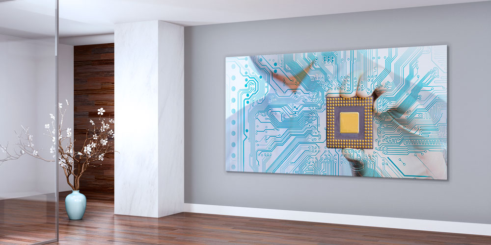 Mikroçip ve Devre Sanatı Temalı Teknoloji Duvar Dekoru 7807
