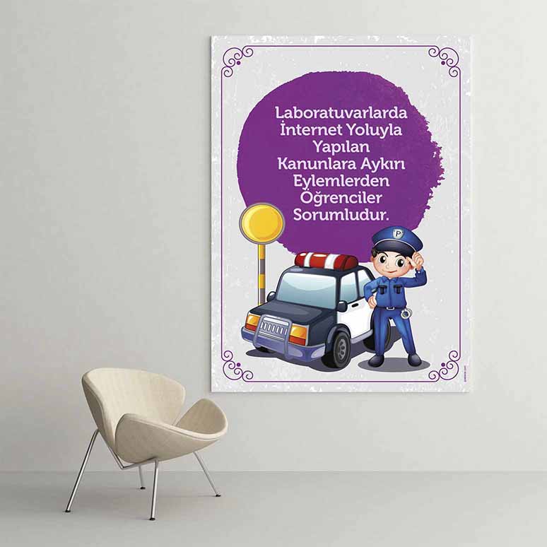 teknoloji-sinif-posterleri-b-409-02 İnternet Kullanımı Sorumluluk Eğitim Posteri - Okullar İçin – B-409