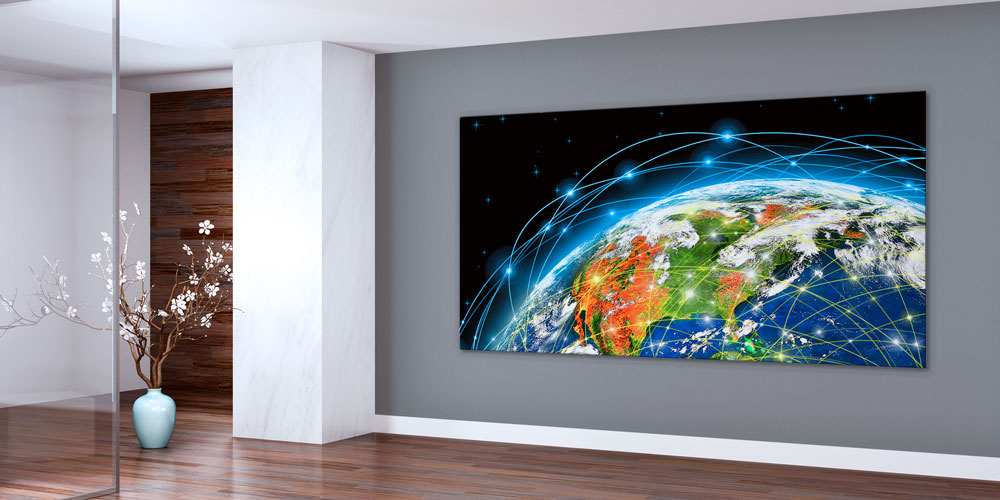 trade-wall-art-decor-7962-02 Küresel Ticaret ve İletişim Ağı Temalı Büyük Ebat Duvar Dekoru 7962