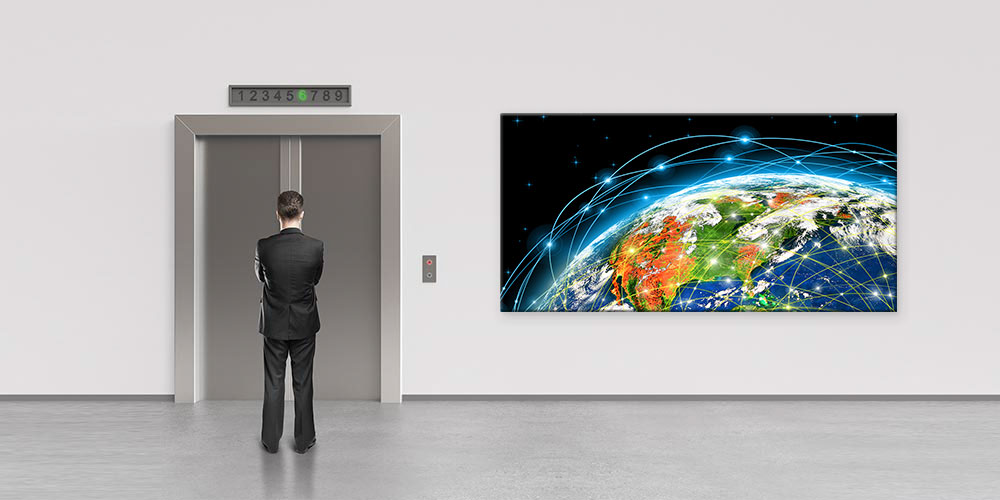 Küresel Ticaret ve İletişim Ağı Temalı Büyük Ebat Duvar Dekoru 7962