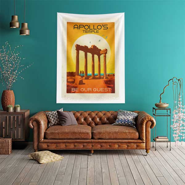 Side Apollon Tapınağı Temalı Duvar Örtüsü 11831