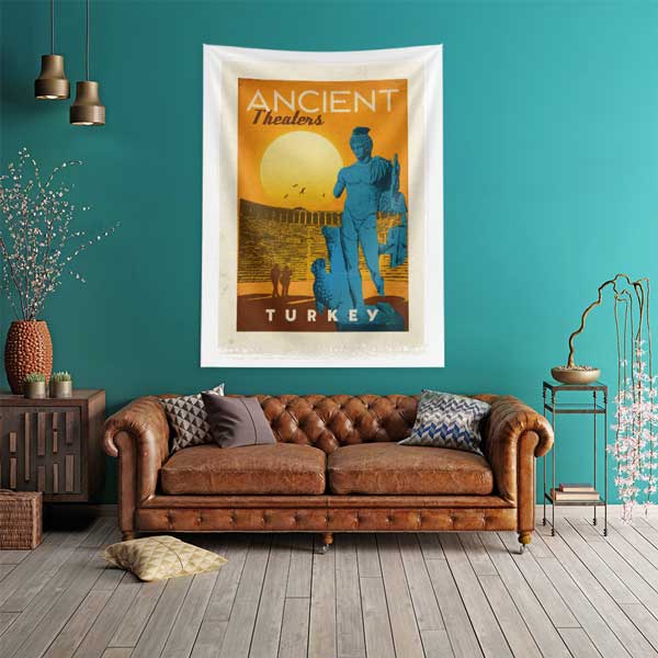 Ancient Theaters Turkey Temalı Duvar Örtüsü 11829