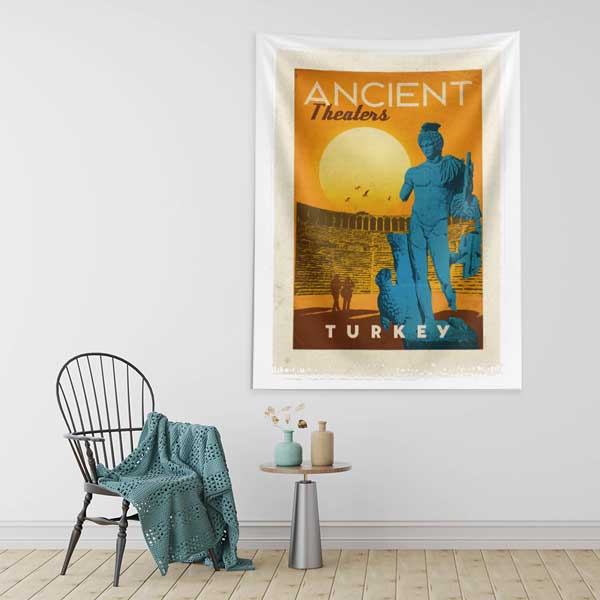 Ancient Theaters Turkey Temalı Duvar Örtüsü 11829